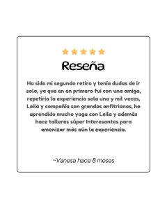 reseñas retiros leila garcia