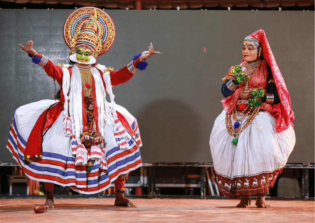 viaje a kerala, india danza kathakali