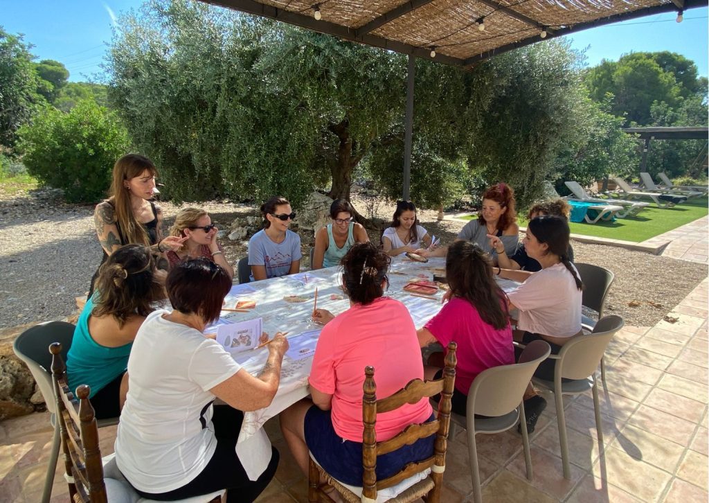 retiro en tarragona, taller de pintura